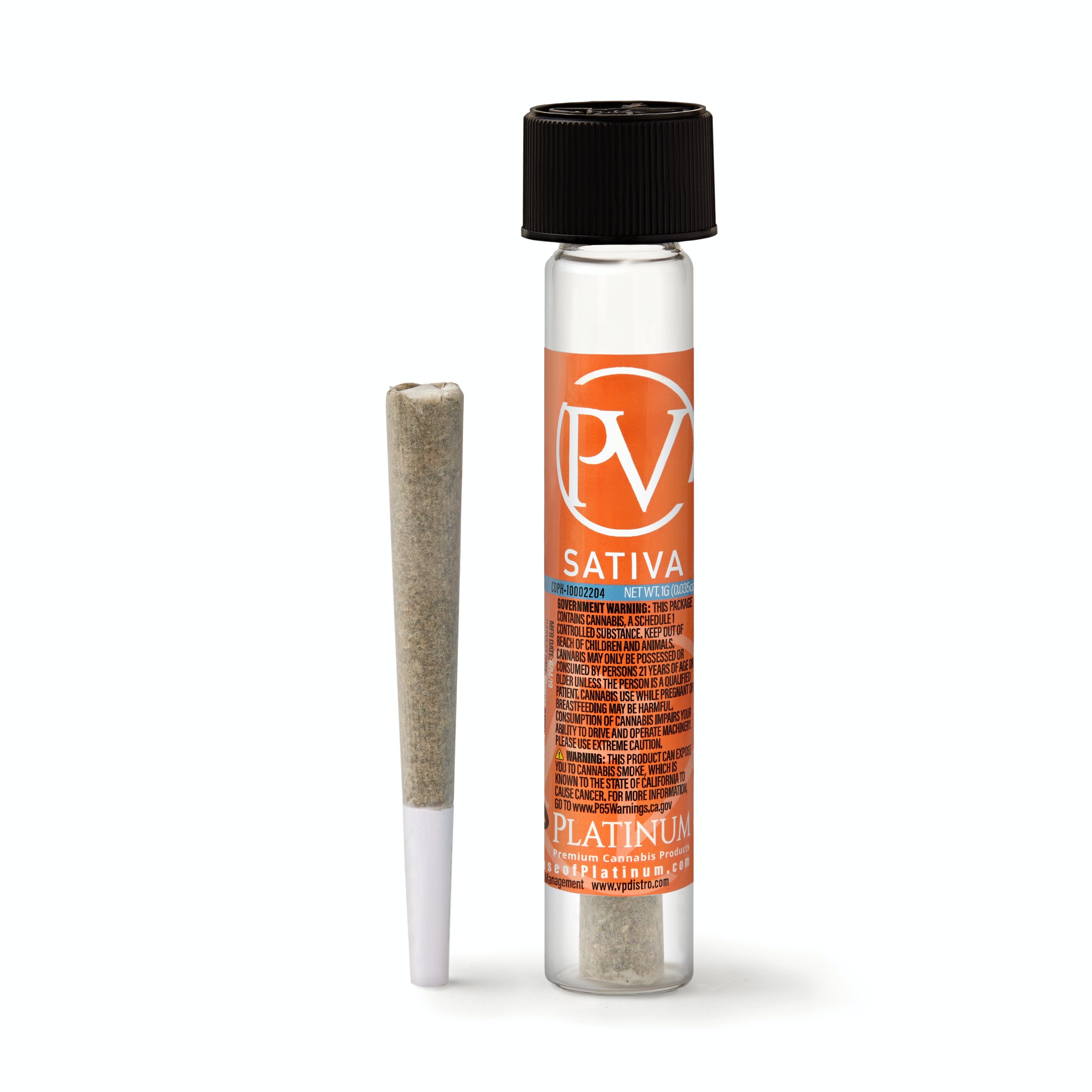 Platinum Vape Platinum Vape Sour Diesel (Sativa) Handcrafted Preroll