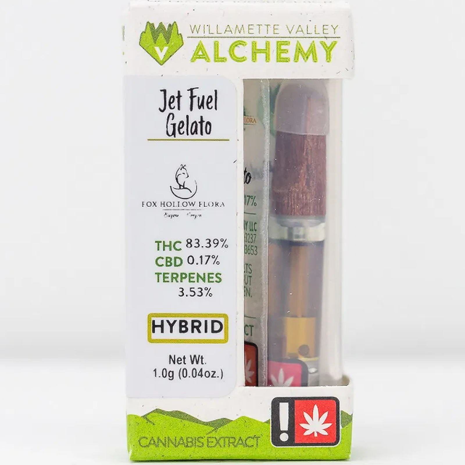 Willamette Valley Alchemy Jet Fuel Gelato LCR Cartridge 1g Leafly