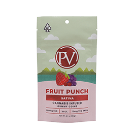 Platinum Vape: Platinum Vape Fruit Punch Gummy Coins (10ct/100mg) | Leafly