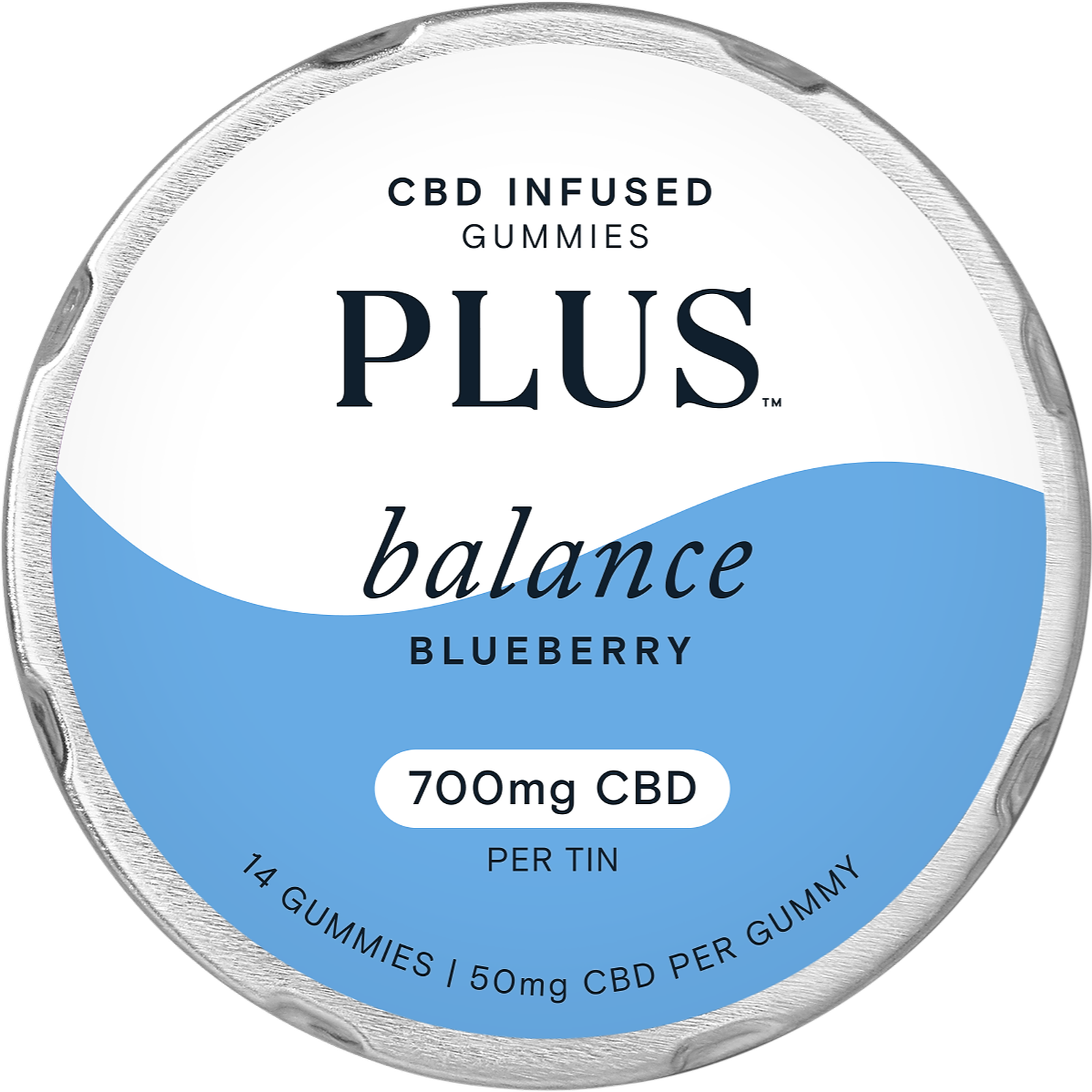 PLUS CBD Balance Blueberry Gummies 700mg CBD Leafly