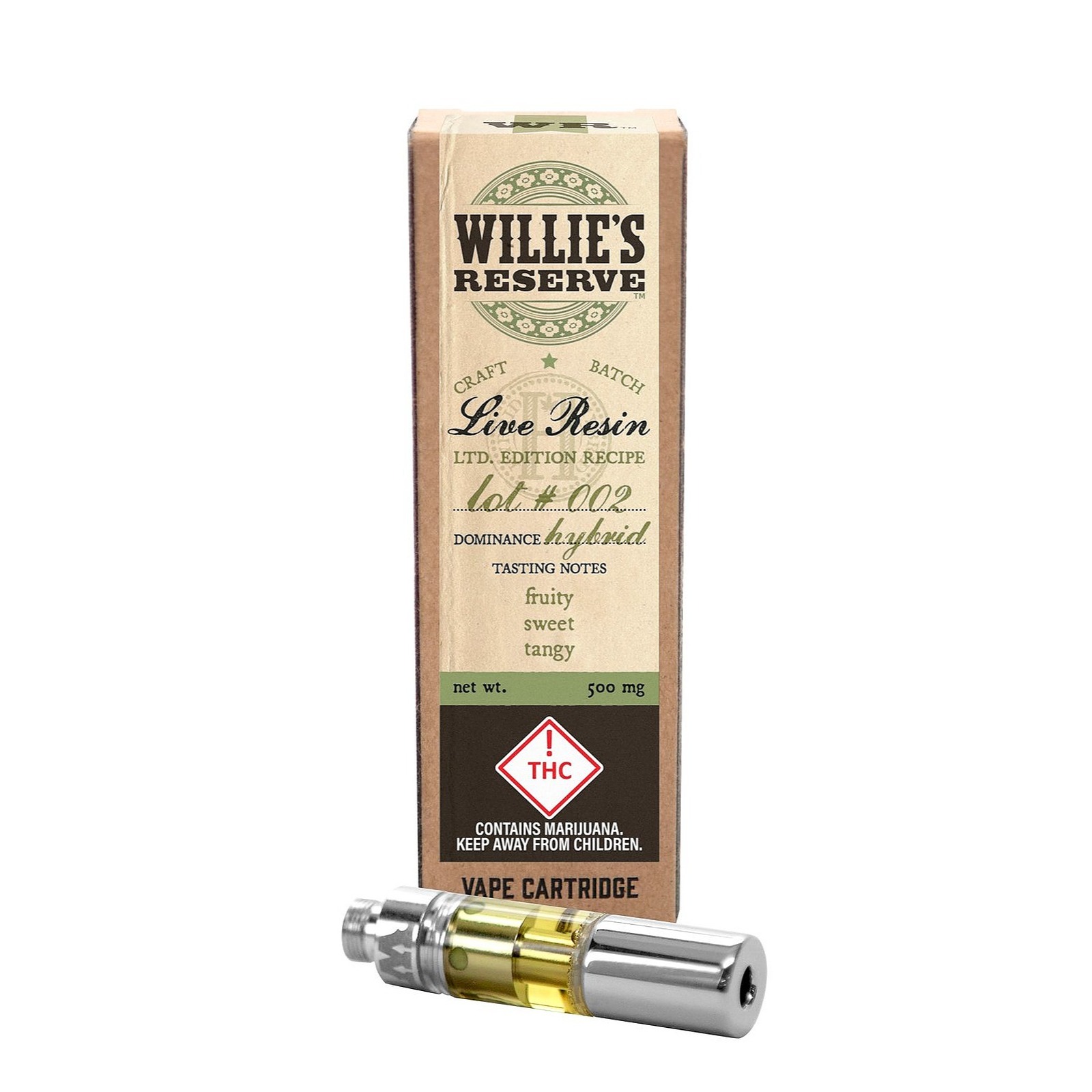 Willie's Reserve 500mg Live Resin Vape Hybrid Leafly