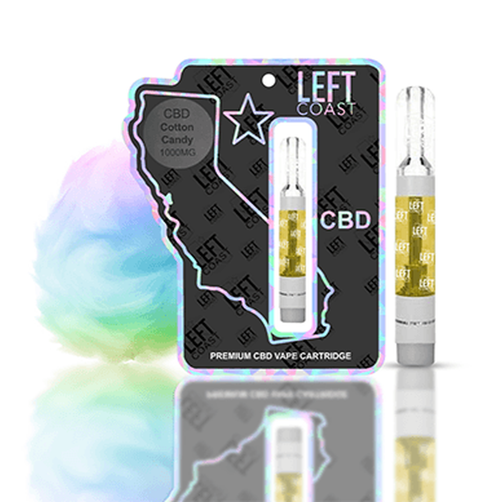 Left Coast Extracts CBD Cotton Candy Cartridge Leafly