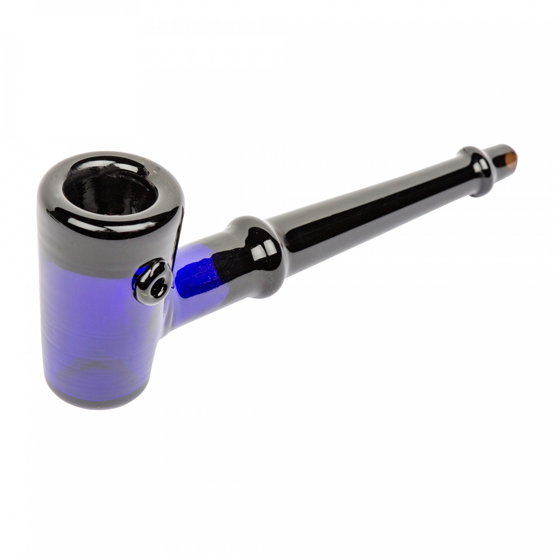 Red Eye Glass 4.75" Lumberman Hand Pipe Blue Leafly