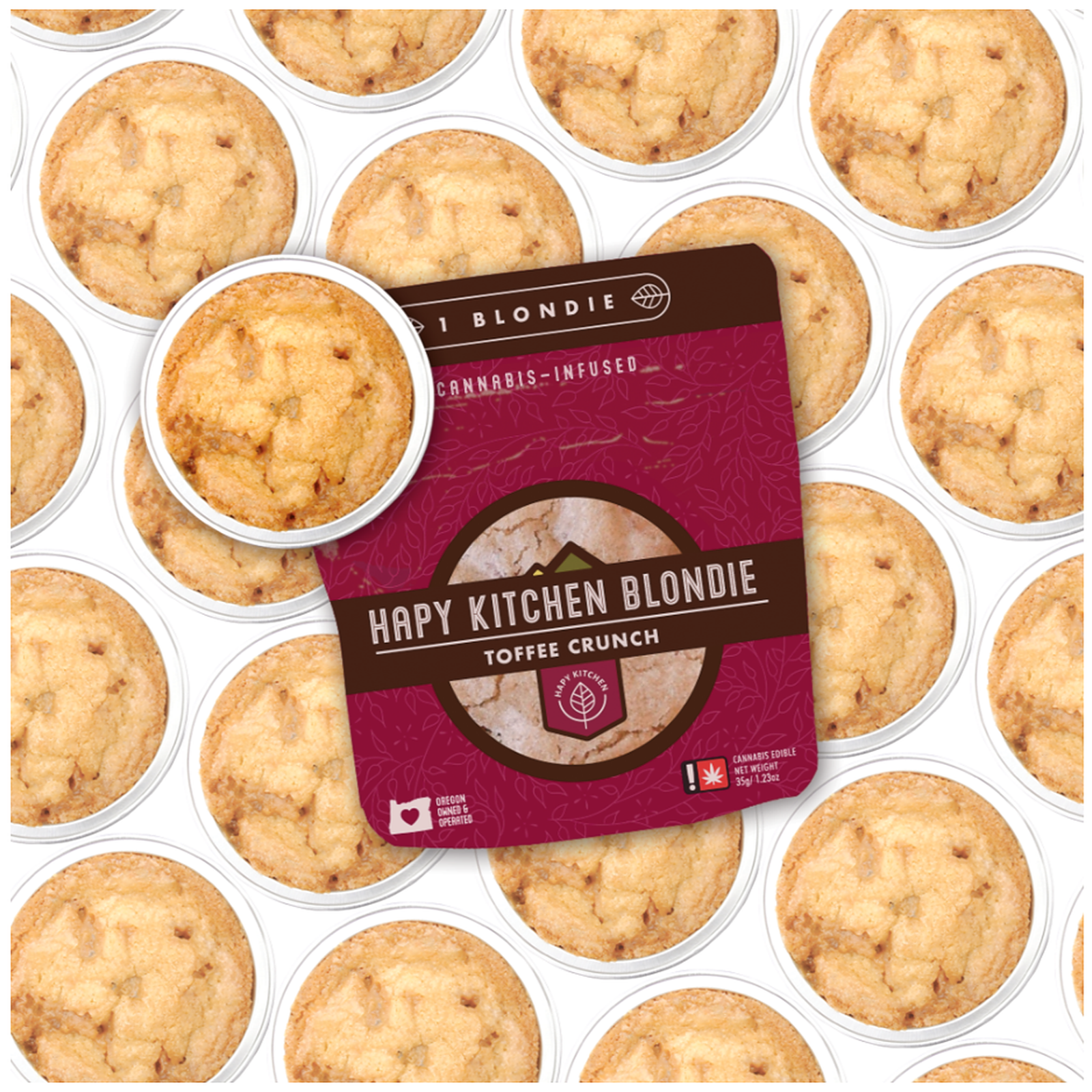 Hapy Kitchen: Tofee Crunch Blondie