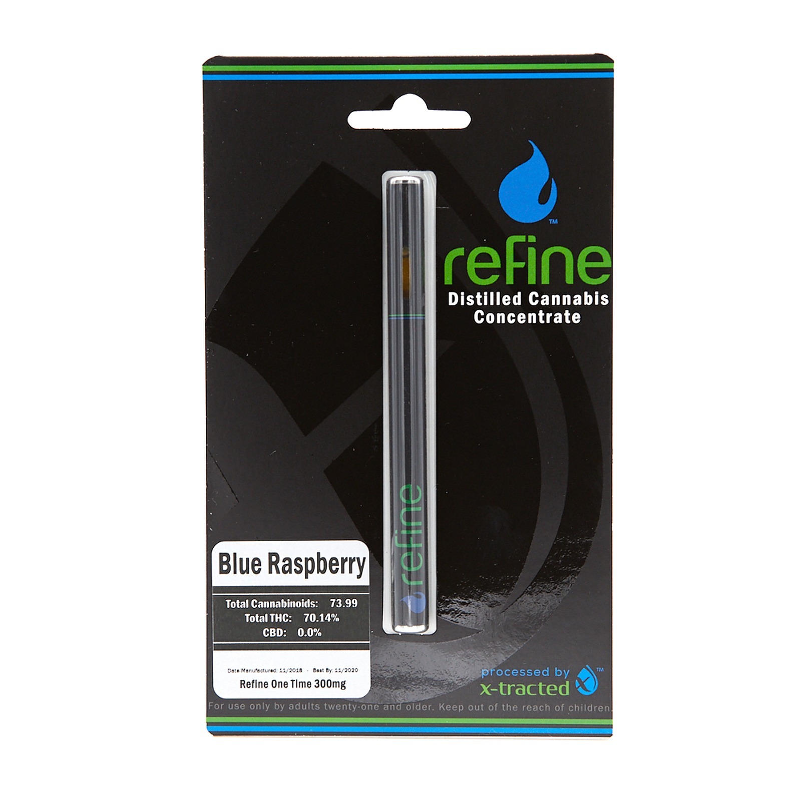 Blue Raspberry Premium One Time Disposable Vape 0.3g Leafl
