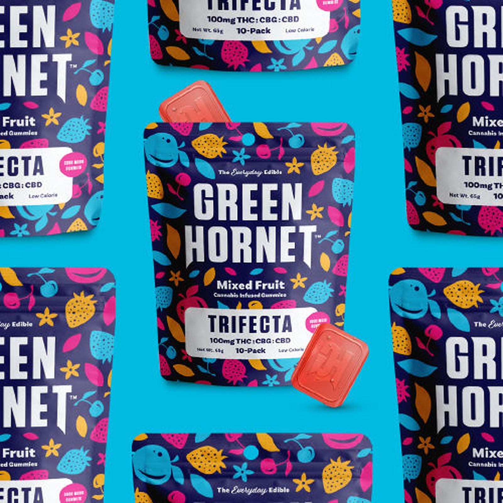 Cheeba Chews Trifecta Green Gummies 300mg 10pack Leafly