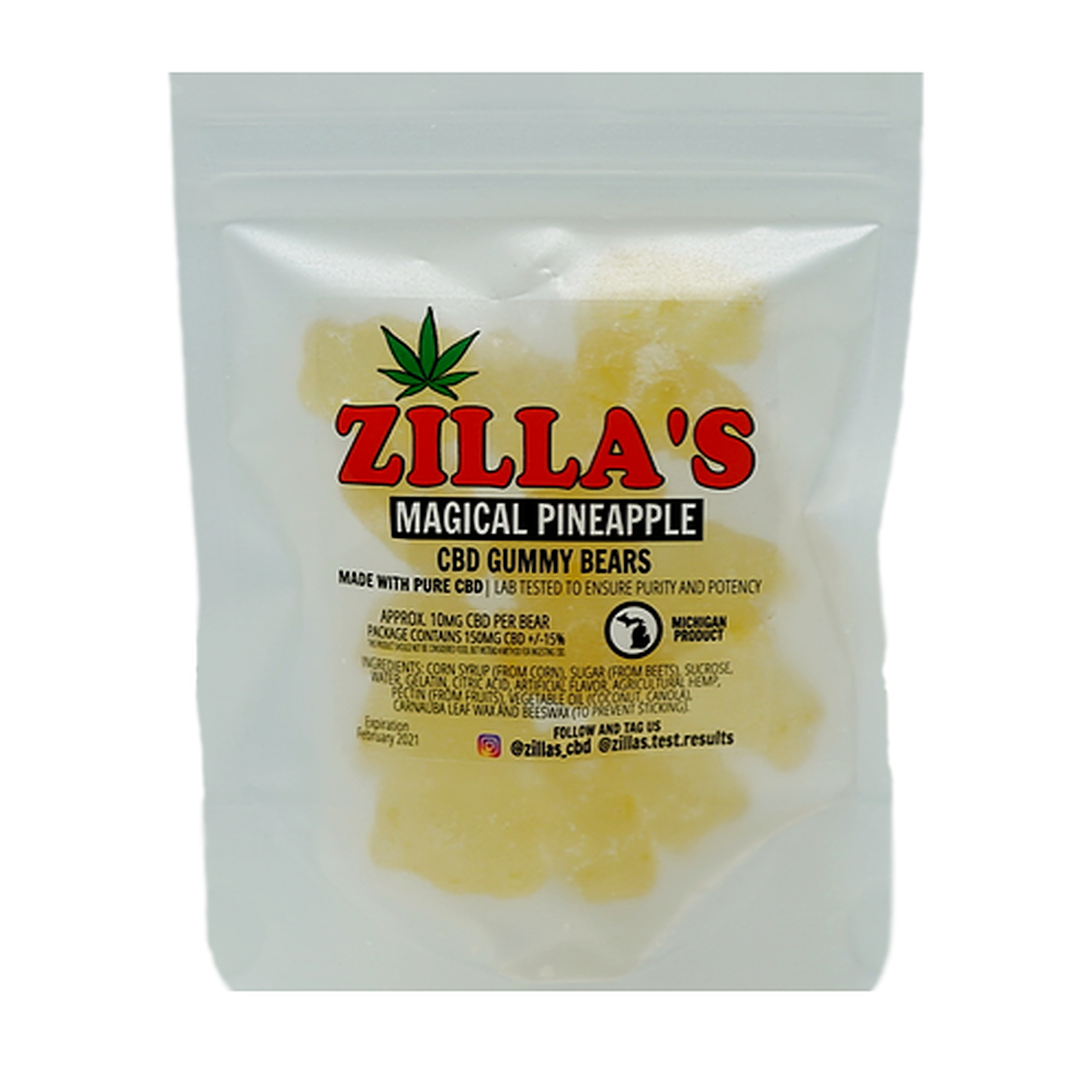 Magical Pineapple CBD Gummies 150mg 15pack Leafly