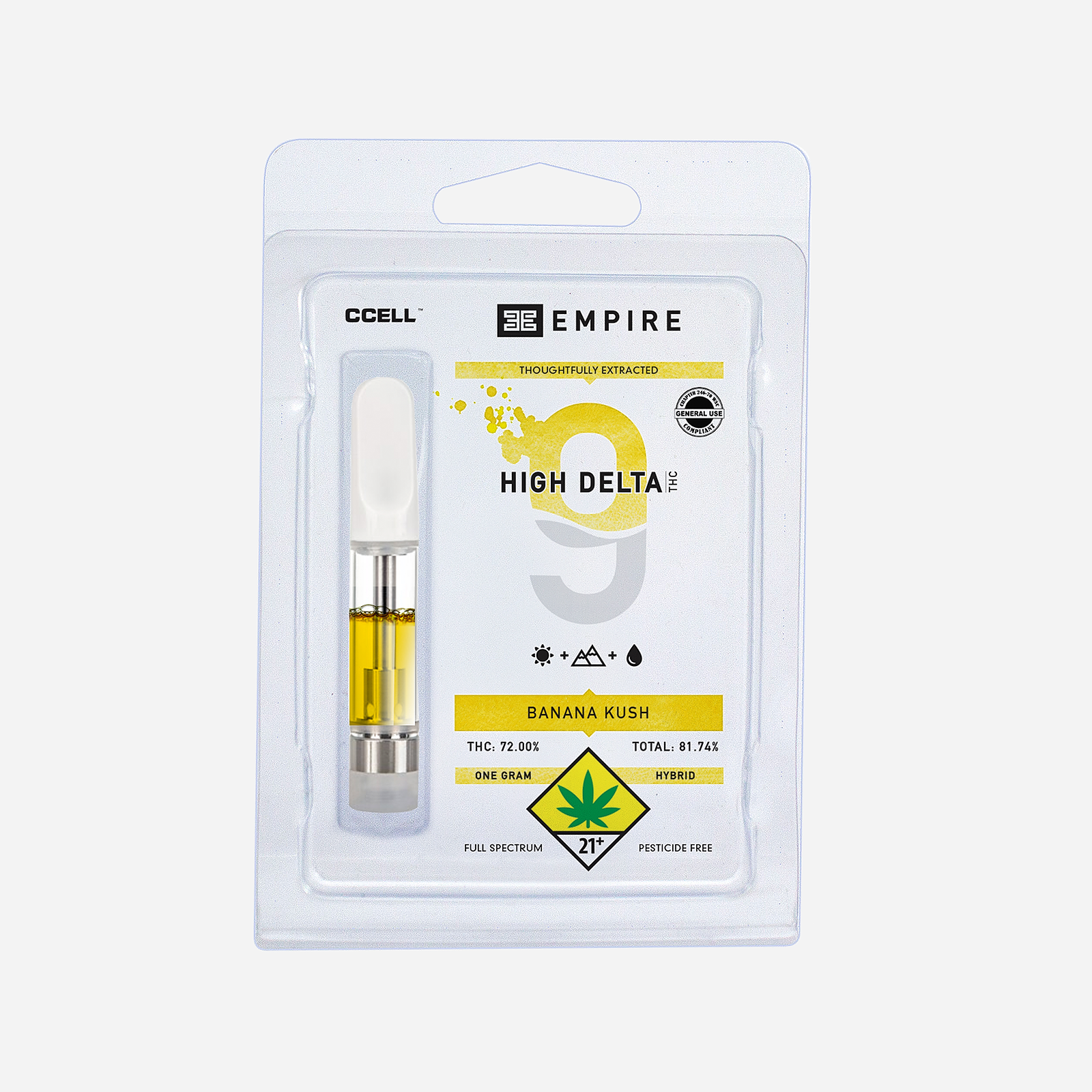 Banana Kush Delta 9 Cartridge 1g Leafly