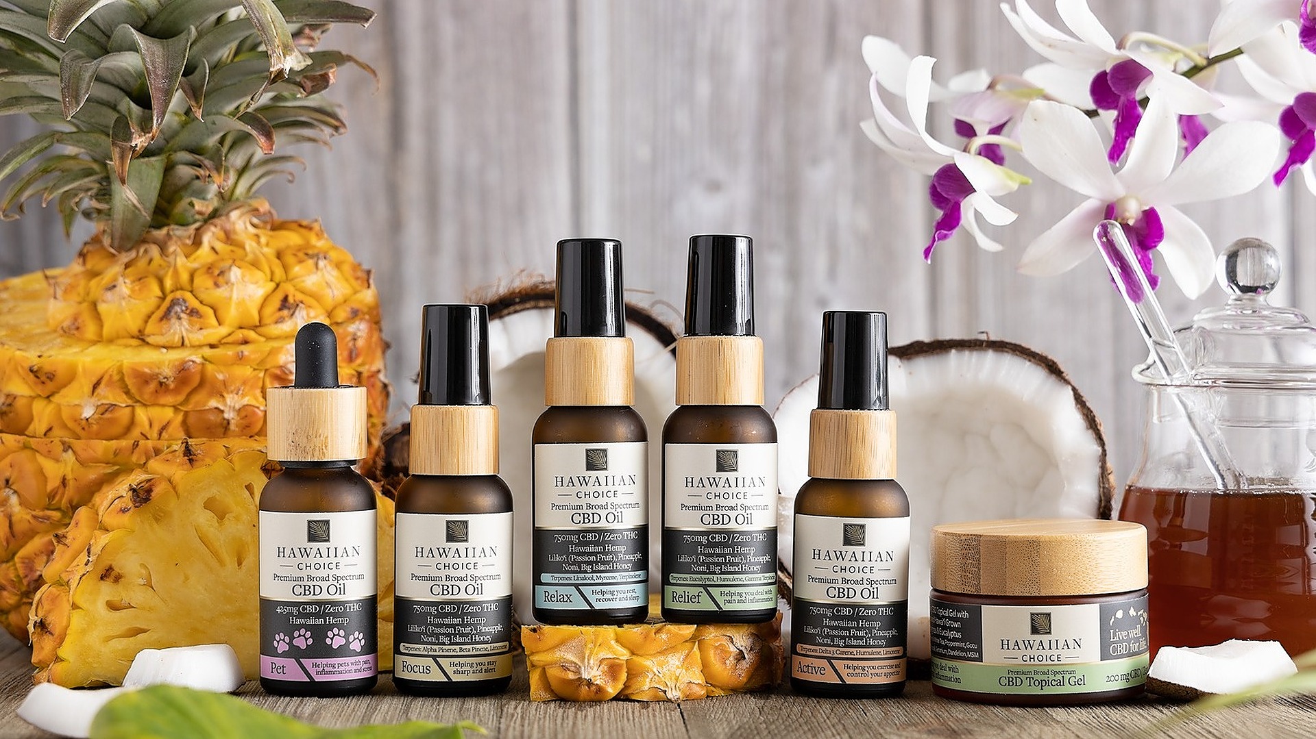 Hawaiian Choice: Hawaiian CBD with organic terpenes and island