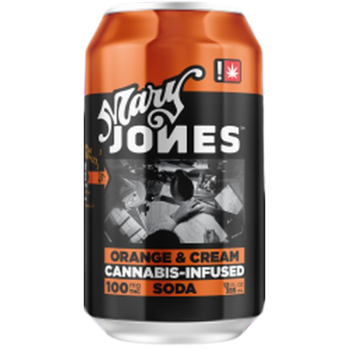 Mary Jones Sodas: Jones Orange Cream Cannabis Soda Mj
