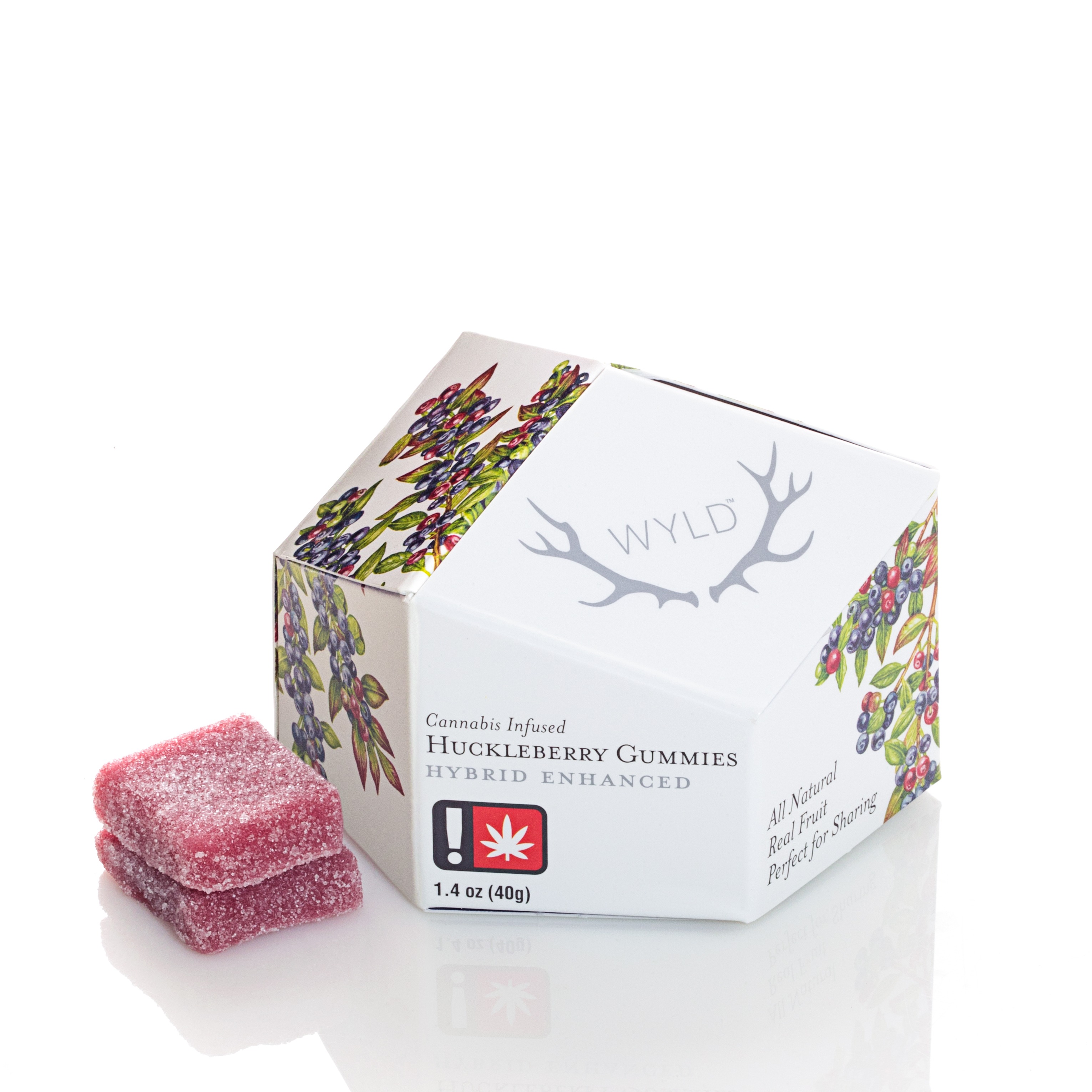 Wyld: Wyld Huckleberry THC 100mg Hybrid Gummies