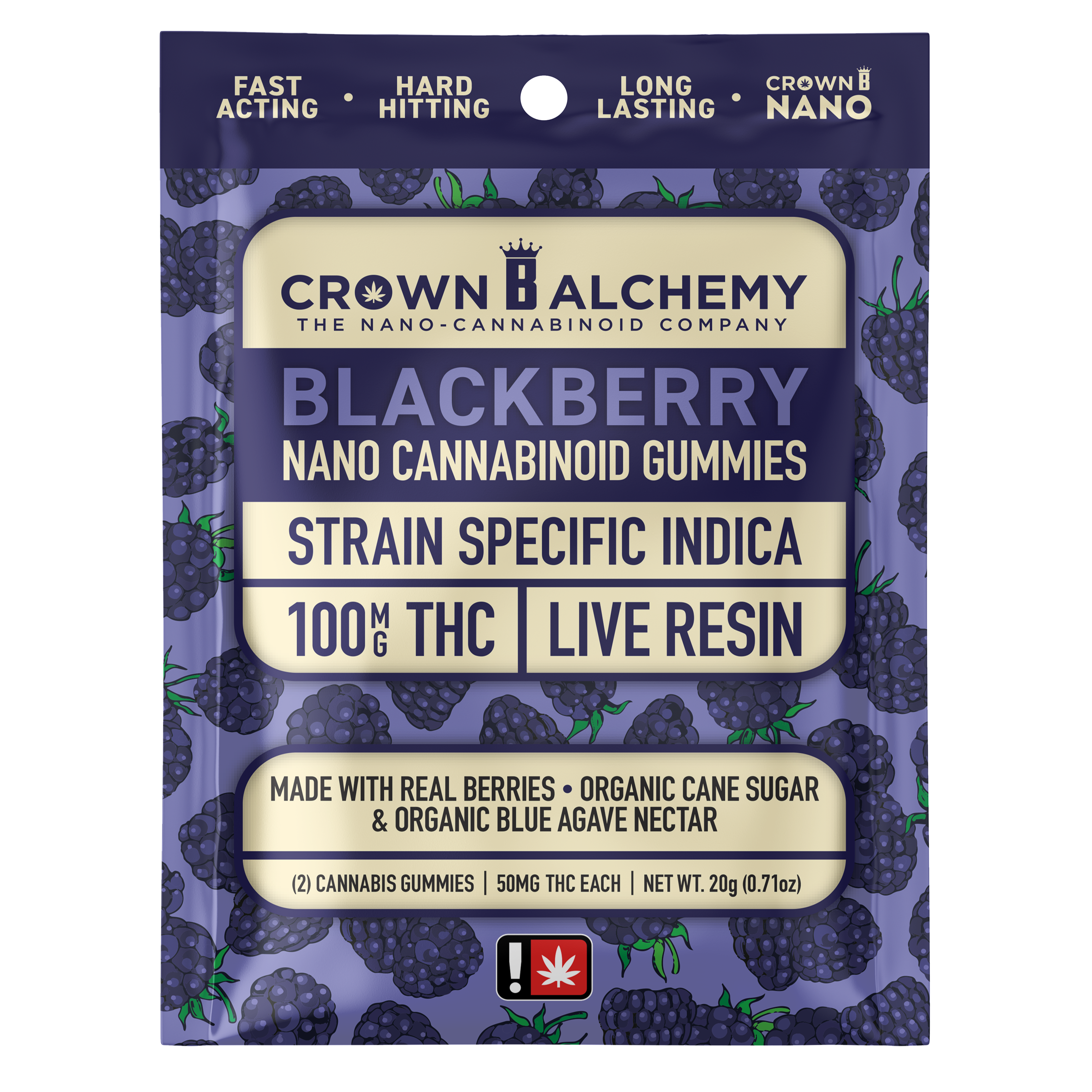 Crown B Alchemy: Crown B Alchemy > Gummy 100mg > Live Resin > Blackberry