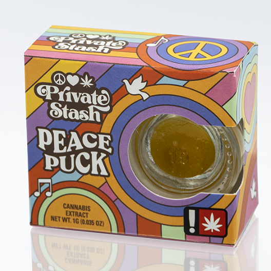 Golden Private Stash (Oregon): Peace Pucks - - Black Ice