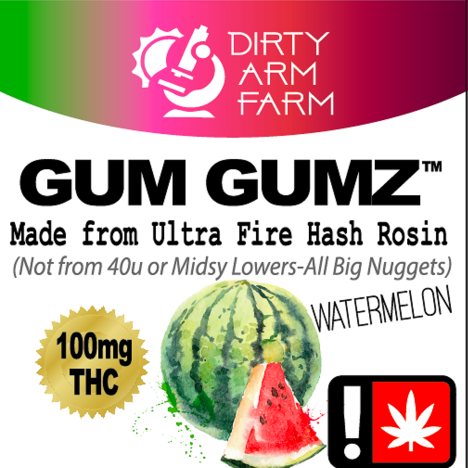 Dirty Arm Farm: > Gum Gumz > Watermelon