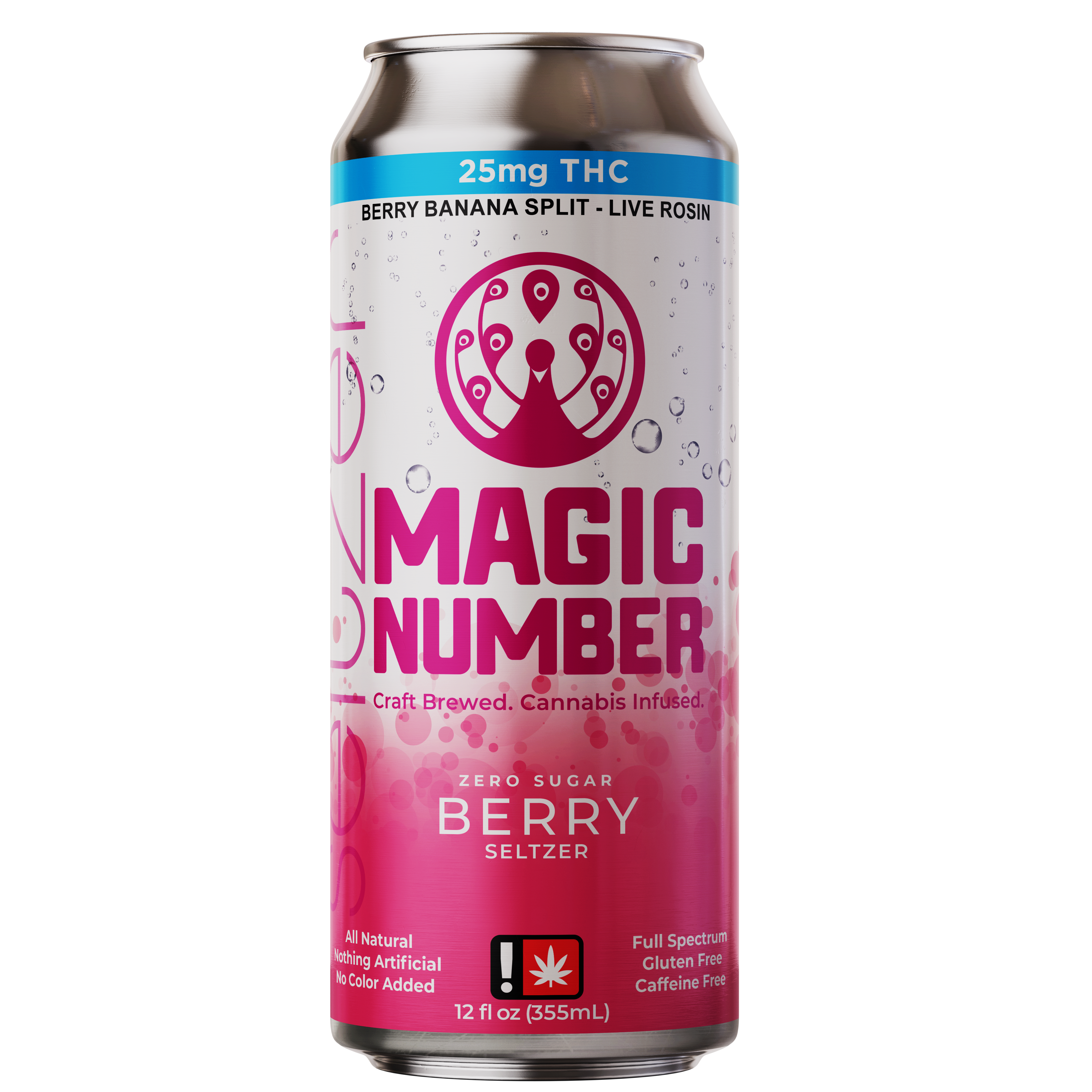 Magic Number: > Seltzer > Can > > Berry