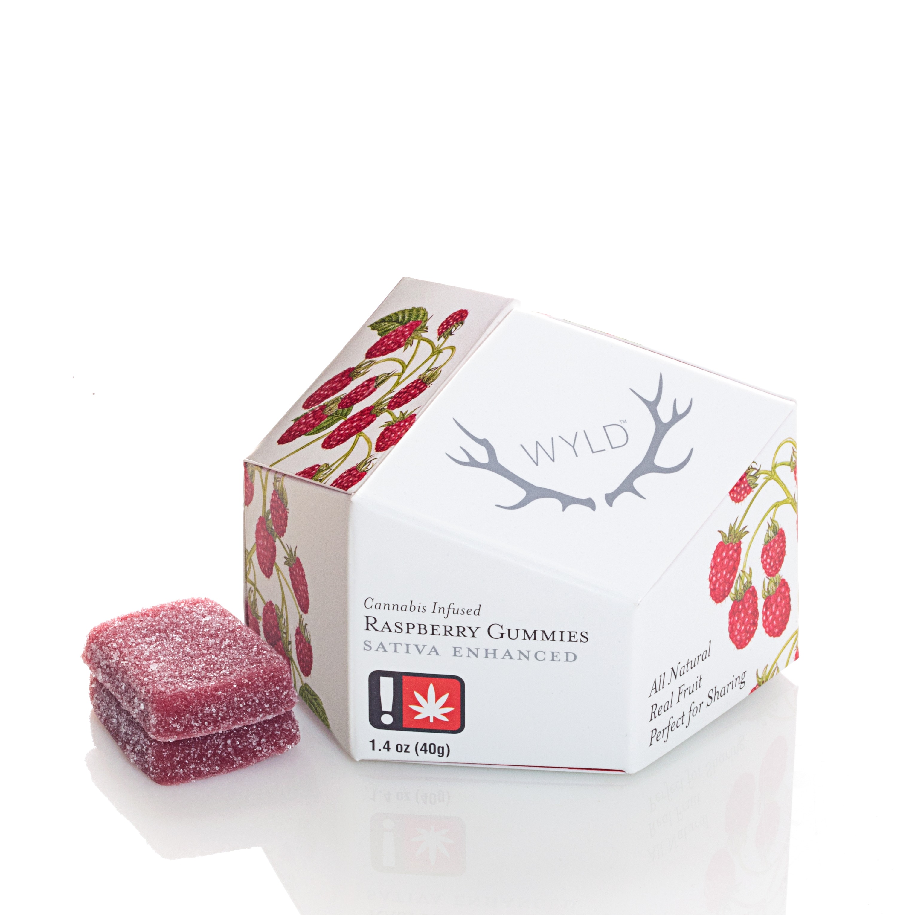 Wyld: Wyld Sativa Raspberry Gummies 100mg