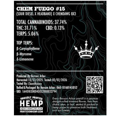 Benson Arbor: Chem Fuego #15