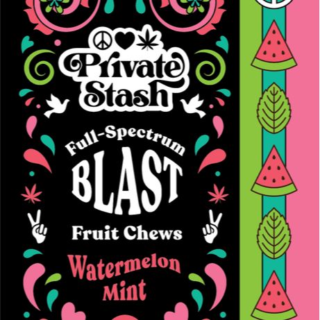 Golden Private Stash (Oregon): Fruit Chew Blast - Watermelon Mint