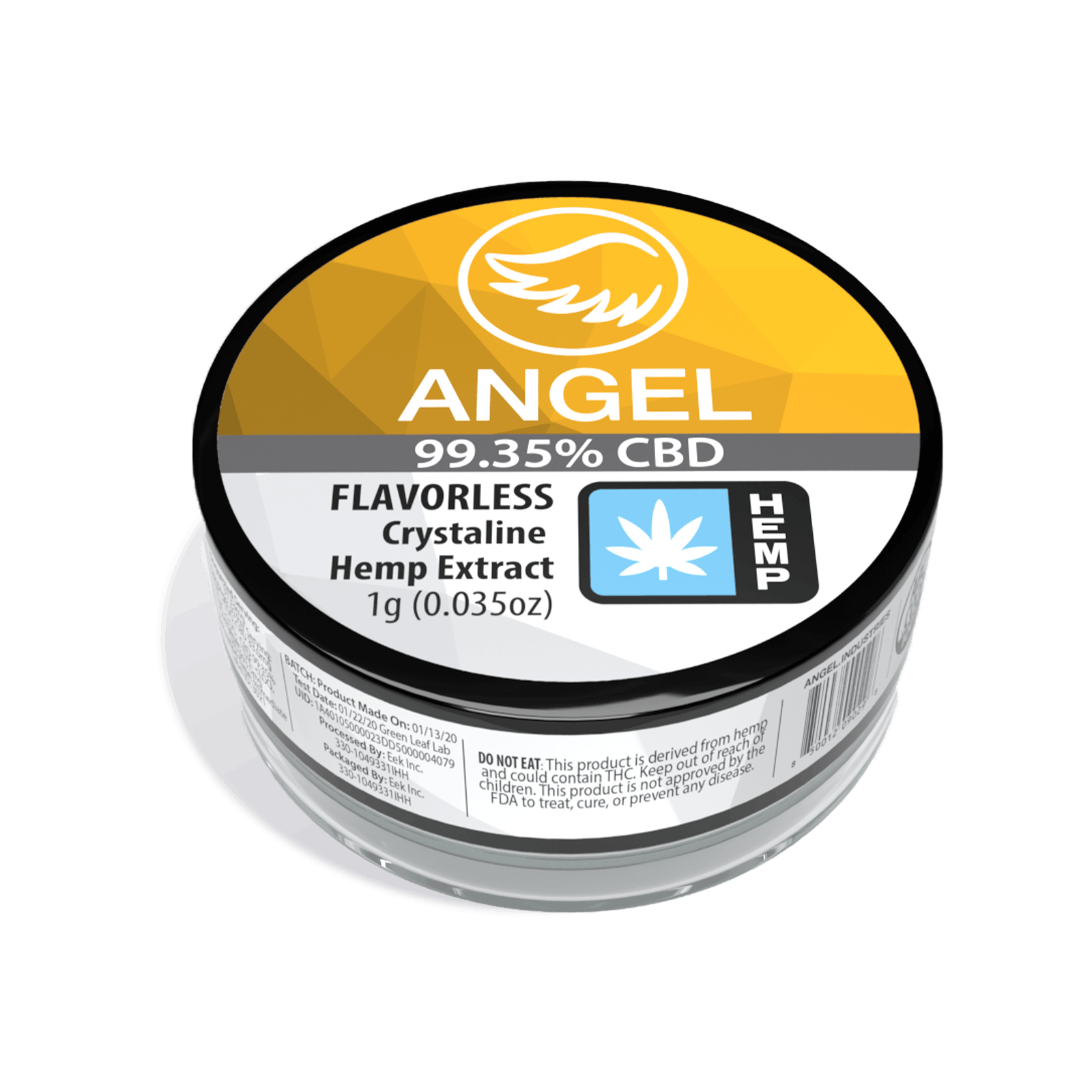 Angel: Wings - Hemp Isolate/crystaline