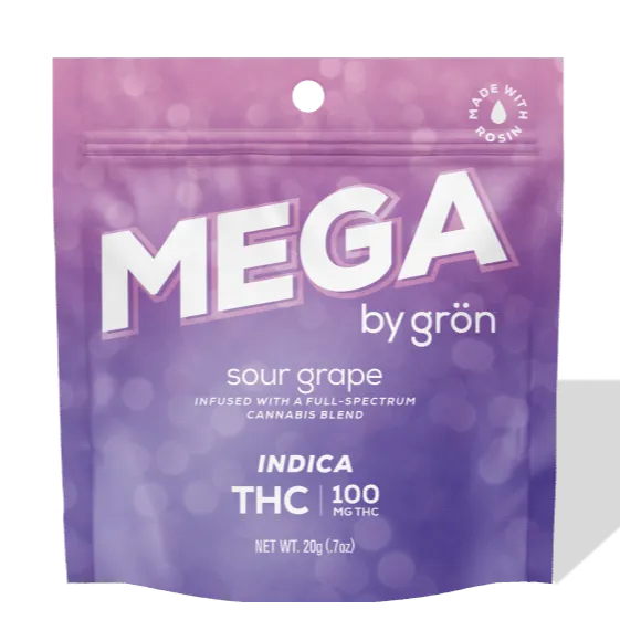 Grön: Gron - Grape Indica Mega Pearl 100mg