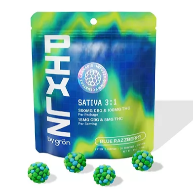 GRON: PIXLZ Sativa Blue Razzlberry 3:1 Gummy Cluters