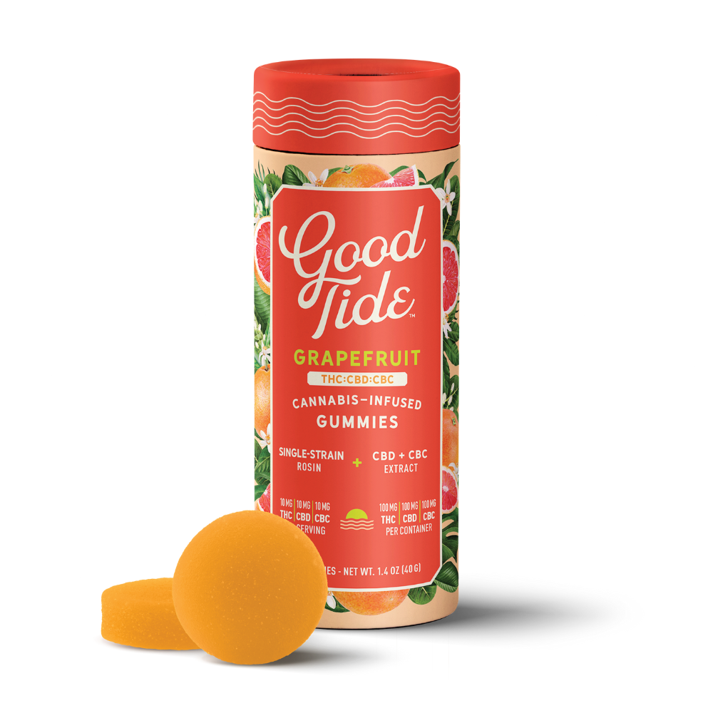 Good Tide: Grapefruit 1:1:1 THC CBD CBC (uplifting)