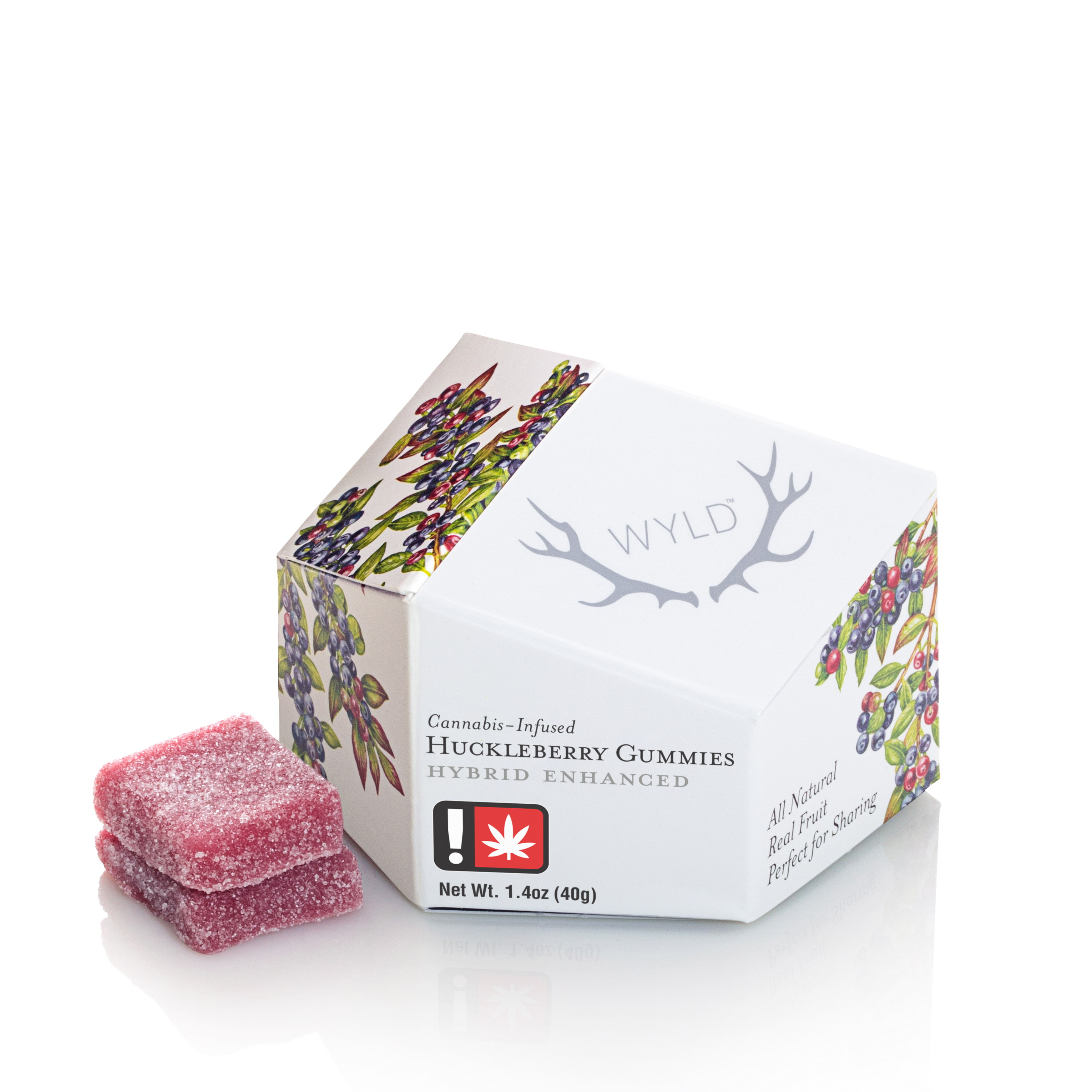 Wyld: Wyld Huckleberry THC 100mg Hybrid Gummies