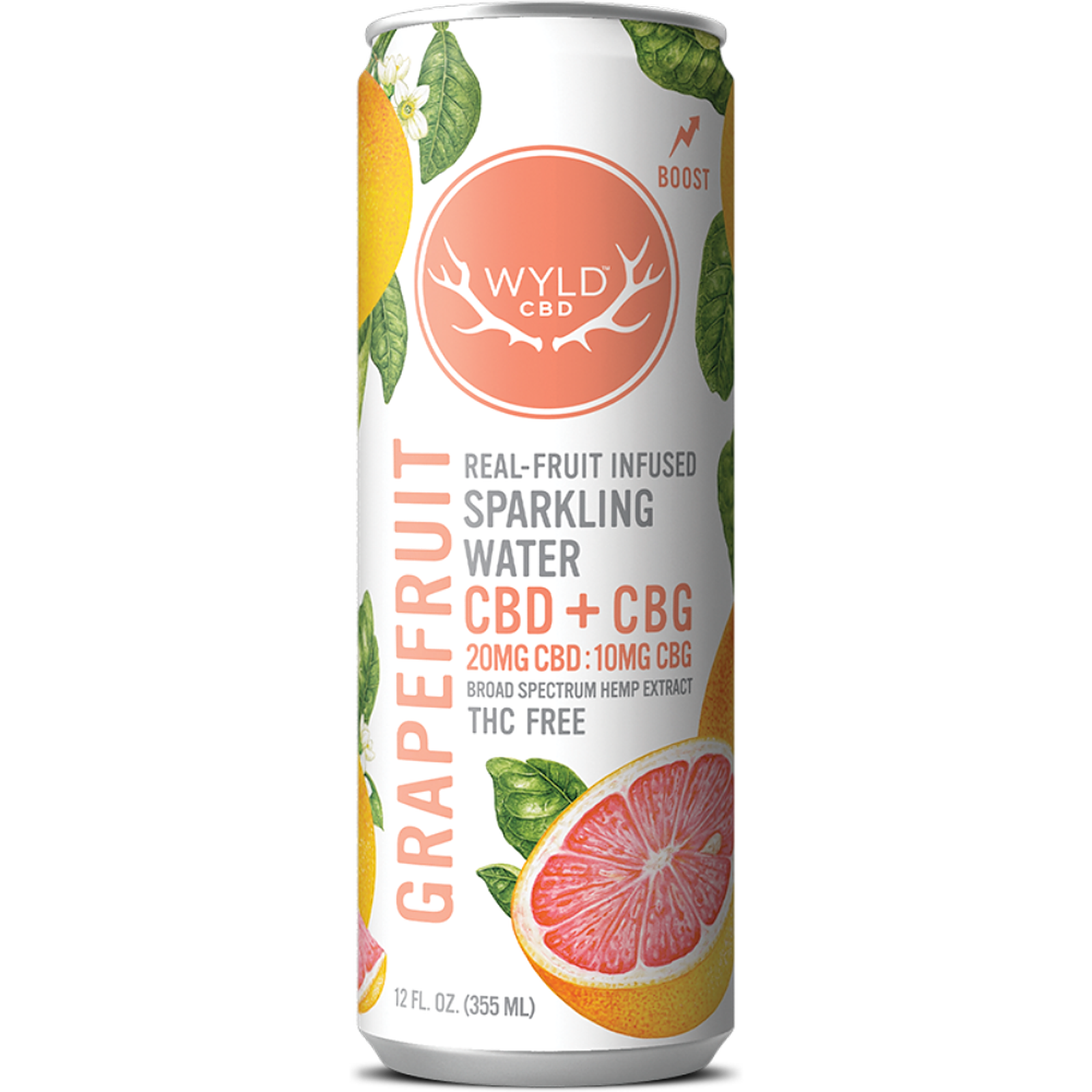 Wyld: Hemp Water Grapefruit + Sparkling Water