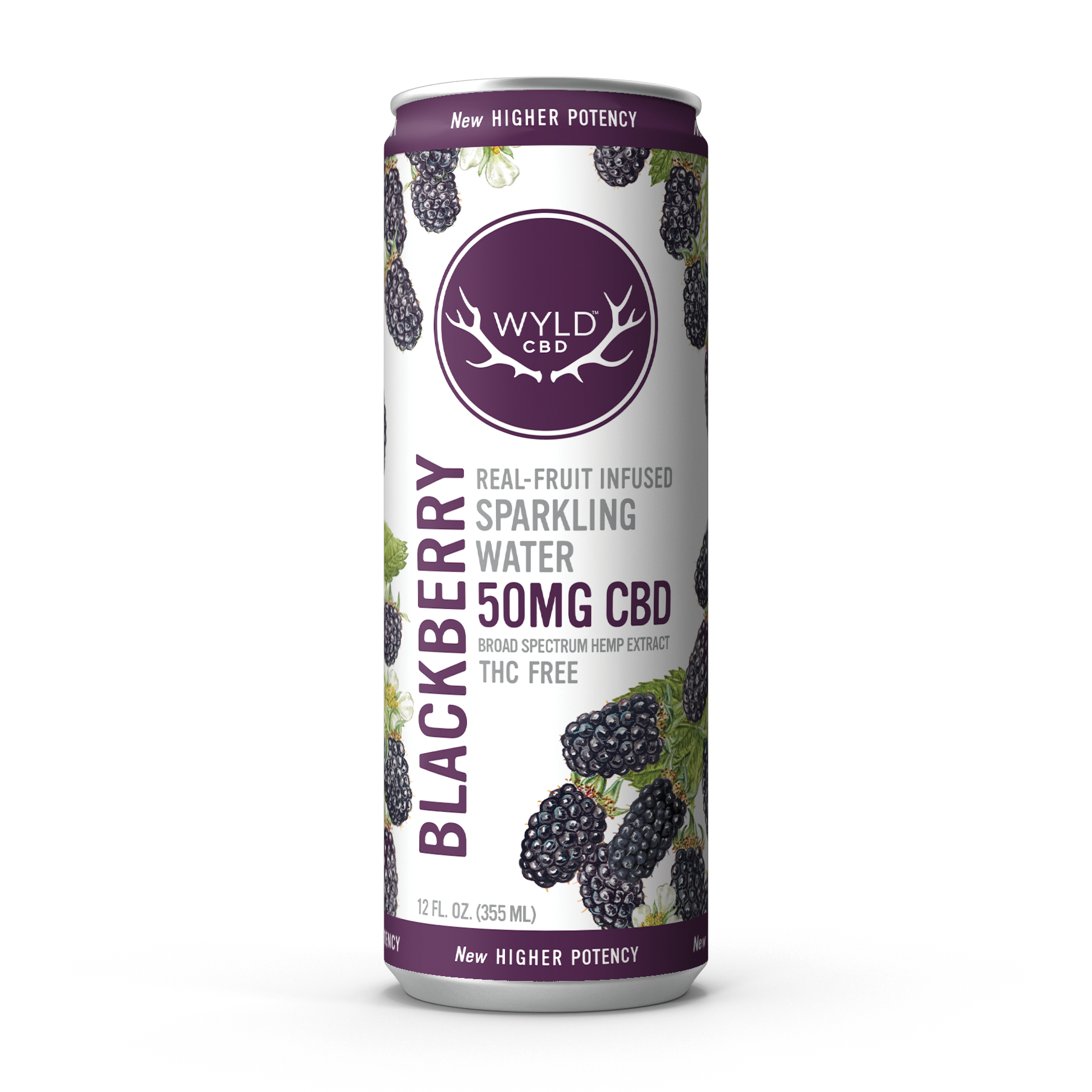 Wyld: Blackberry Hemp Sparkling Water