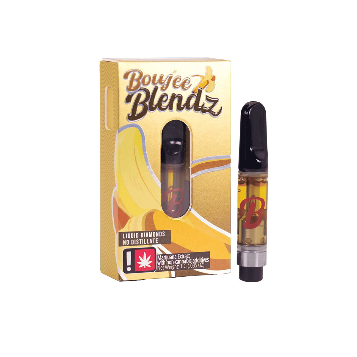 Boujee Blendz: Boujee Blendz 1g Liquid Diamonds Banana Cartridge