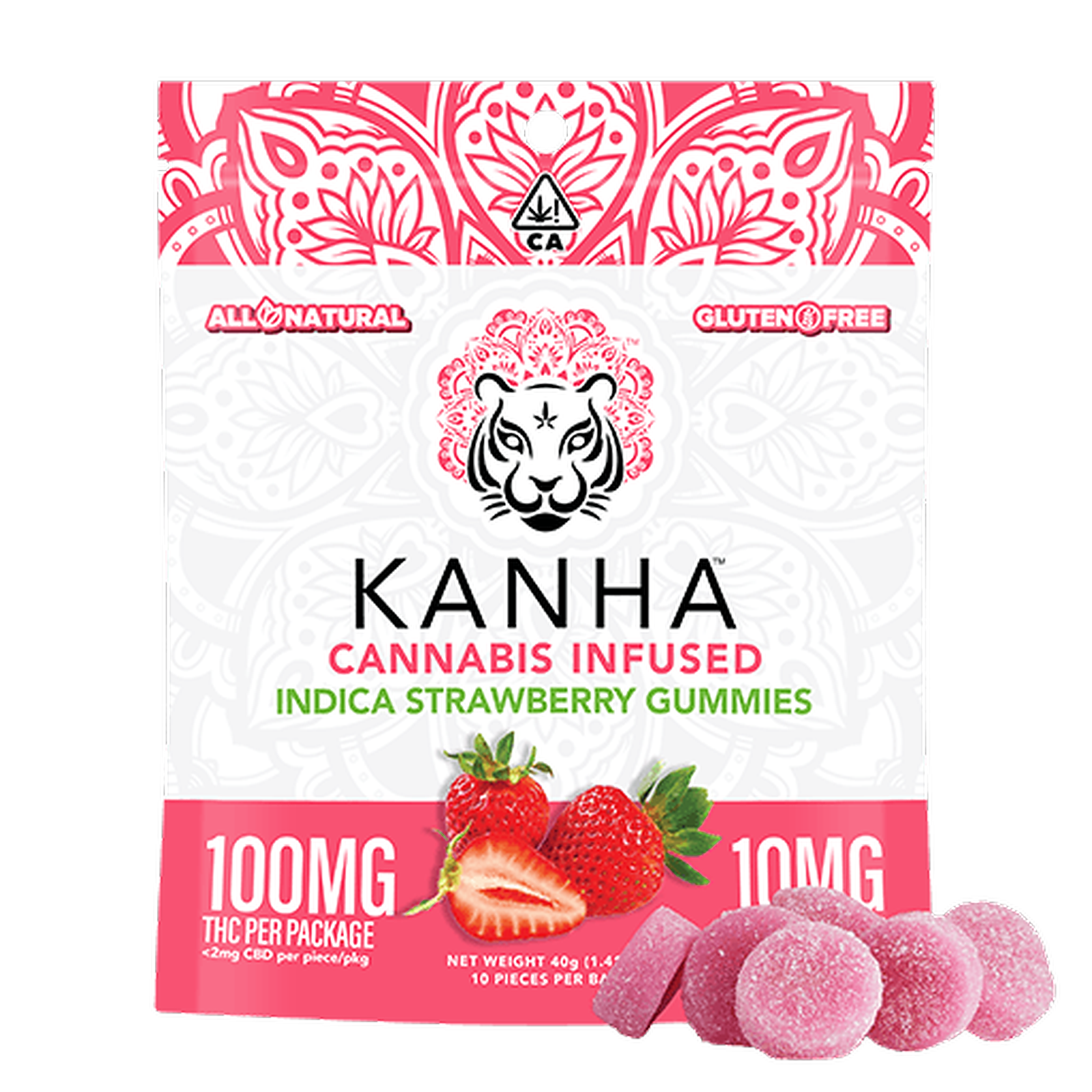 KANHA — Kanha Treats Gummies Indica Strawberry 100mg