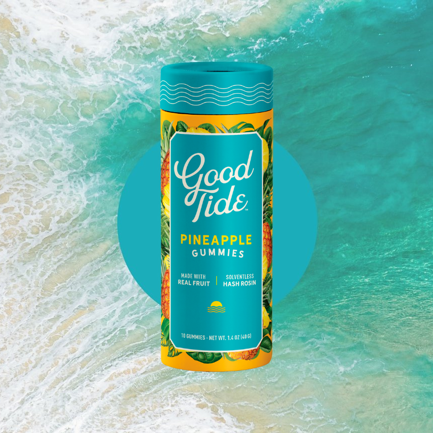 Good Tides: Pineapple Solventless Sativa 10pk Fruit Gummies