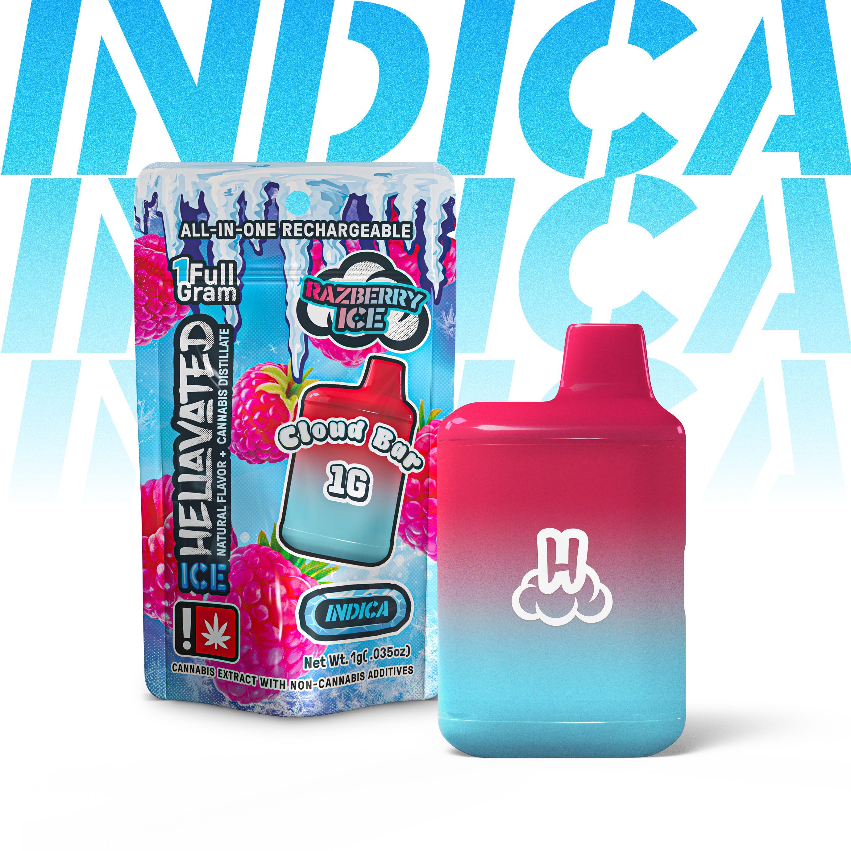 Hellavated: > Cloud Ice > Razberry