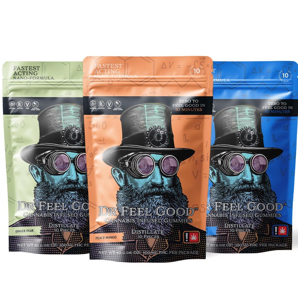 Feel Good: Dr Feel Good - 10pc Pkg - Gummie - Blueberry Lemonade