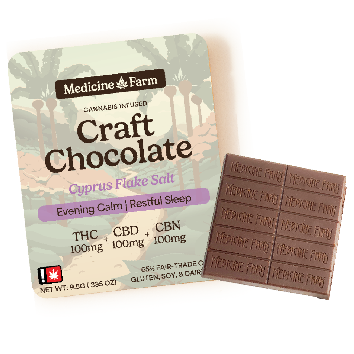 Medicine Farm: > Hand Crafted Chocolates > Craft W/ > Dusted With Cyprus Flake Salt