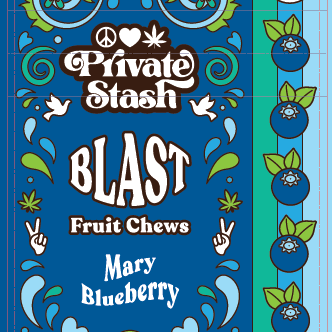Golden Private Stash (Oregon): Fruit Chew Blast - Blueberry