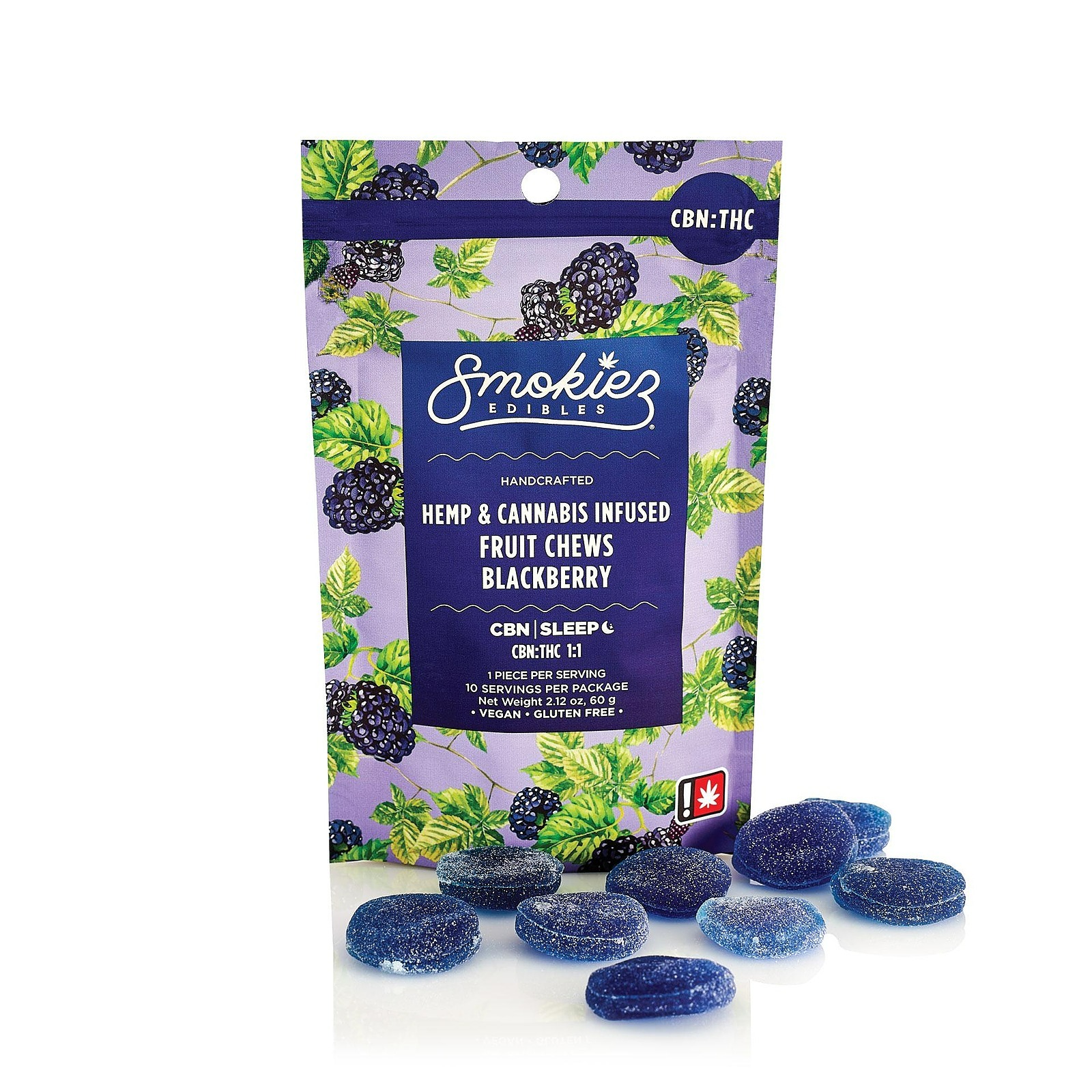 Smokiez Edibles: Sweet Blackberry 10-Piece - - Smokiez