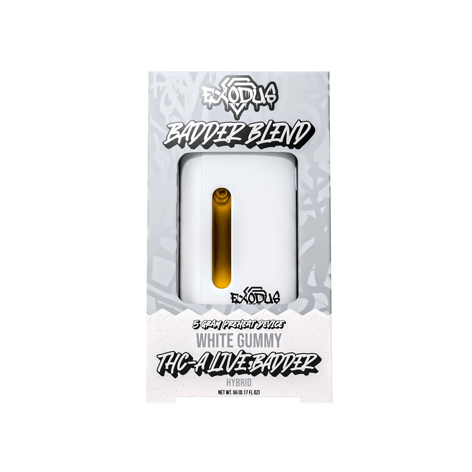 Exodus - Exoclub: White Gummy 5 Gram Disposable THCA + HXY9-THC + D8 Live  Resin