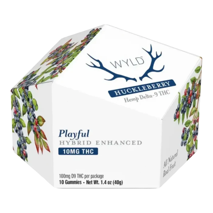 WYLD Huckleberry 10 mg THC gummies