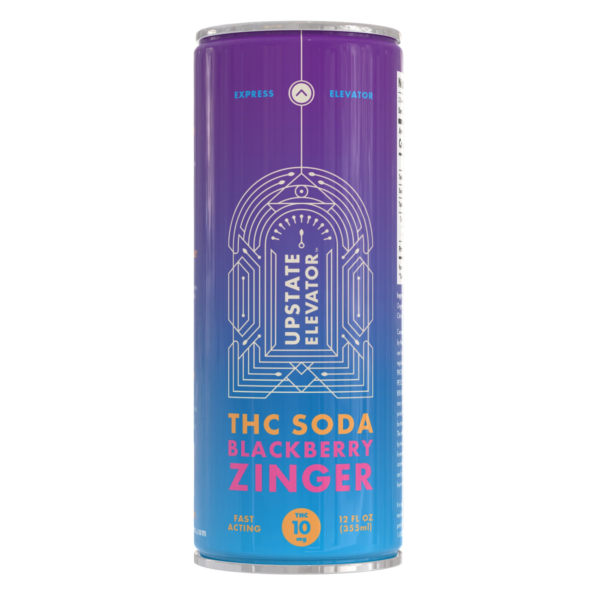 Blackberry Zinger 10mg Soda by Upstate Elevator