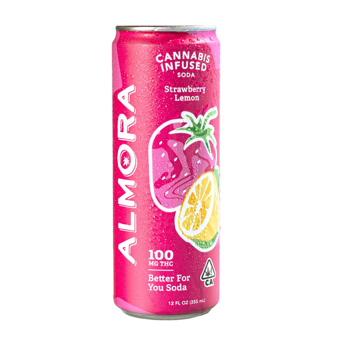 ALMORA: Strawberry Lemonade Prebiotic Soda