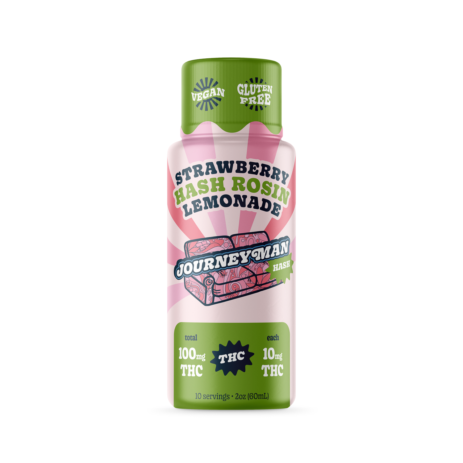 JM Strawberry Hash Rosin Lemonade Shot 100mg