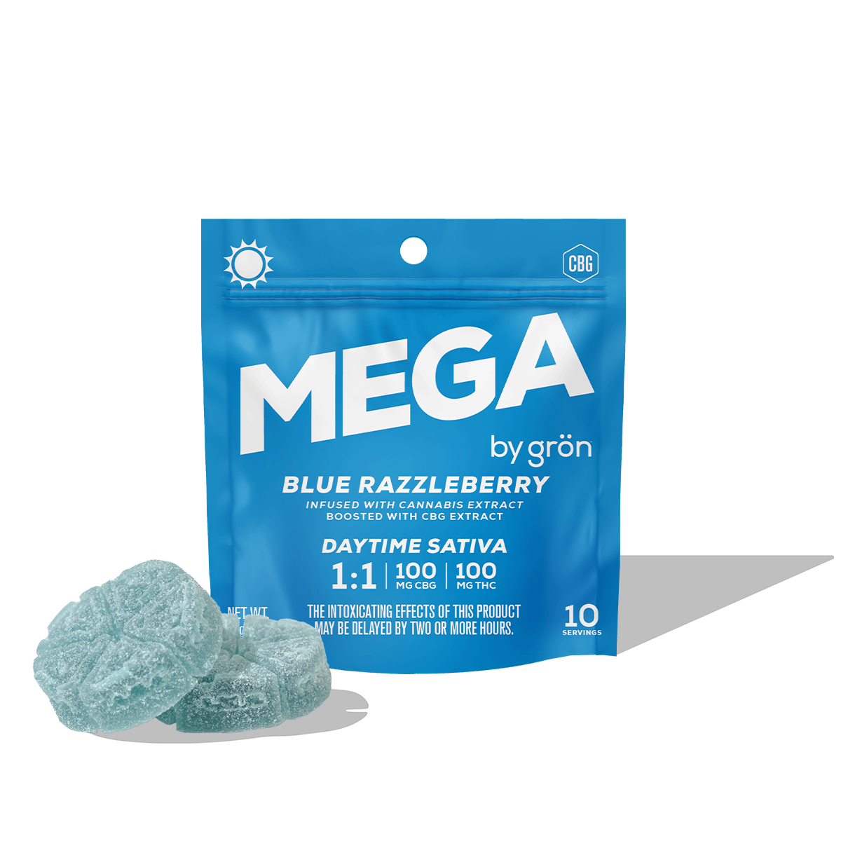 Grön: Blue Razzleberry - Single Mega Pearl - Gron