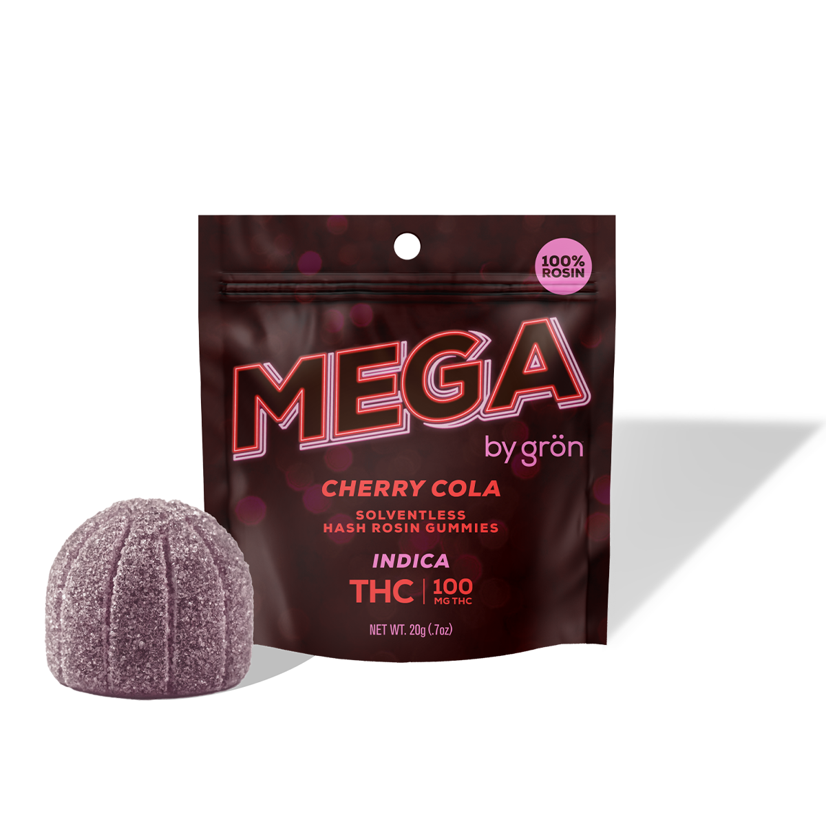 Grön: Mega Cherry Cola