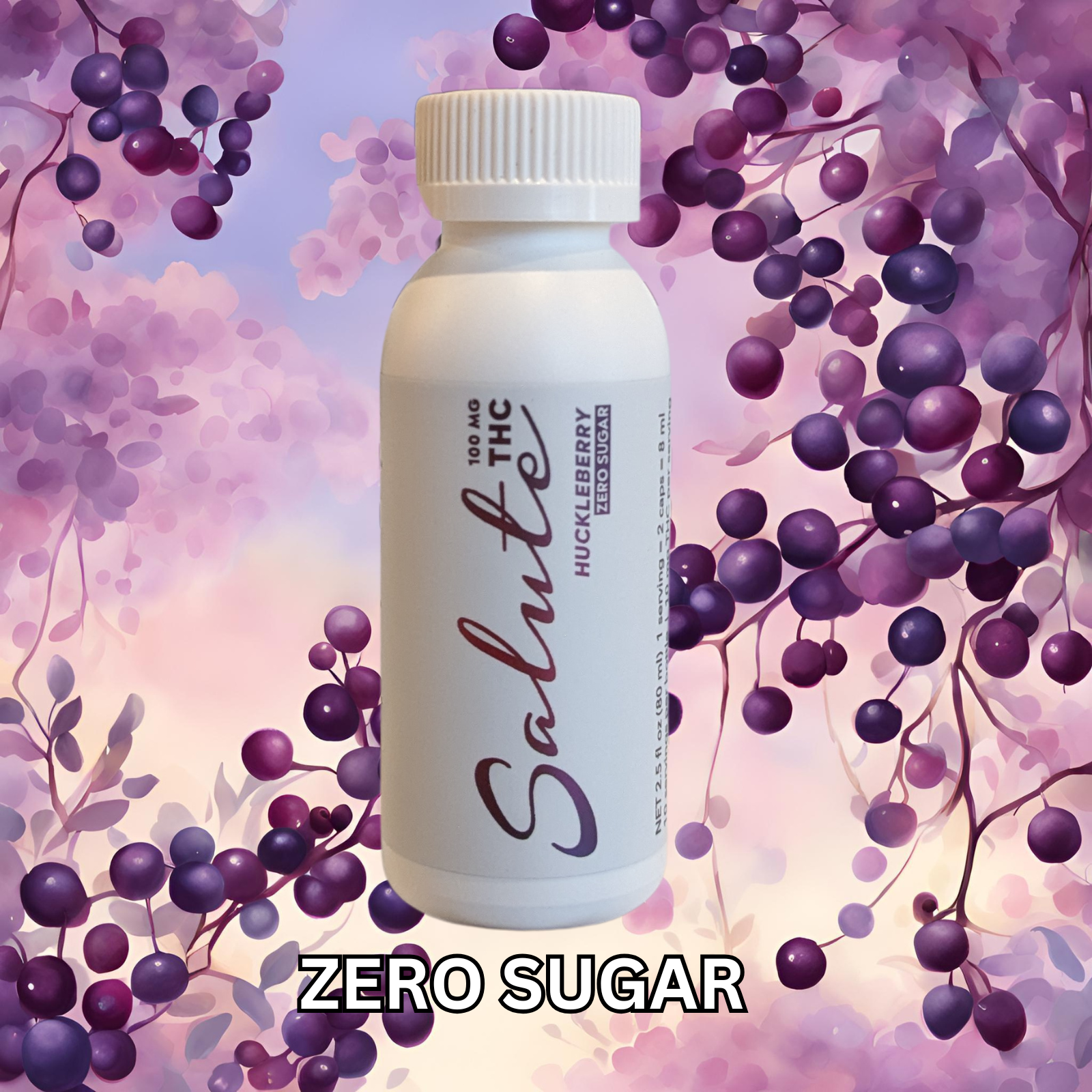 Salute Huckleberry ZERO SUGAR Drink
