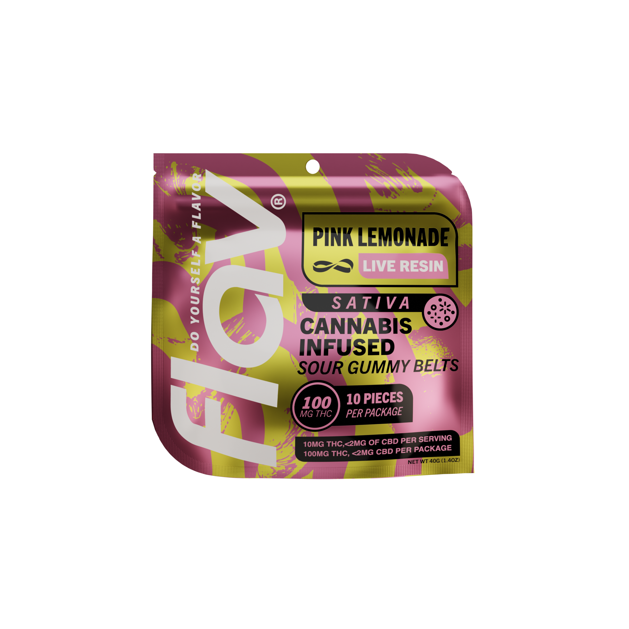 Flav Candy Belts Pink Lemonade 10x 10mg