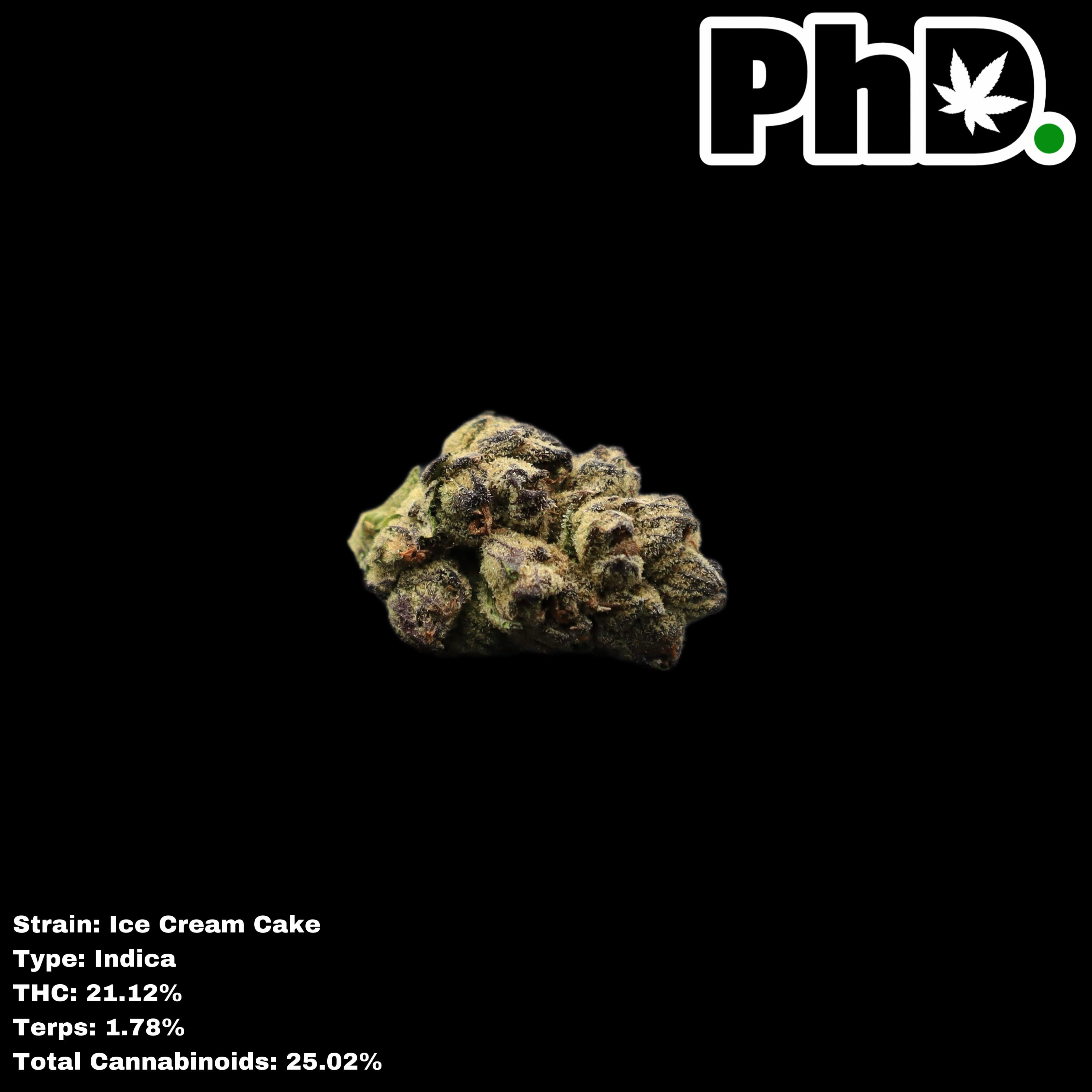 Pharmicated PhD Indoor Flower Ice Cream Cake (I) Leafly