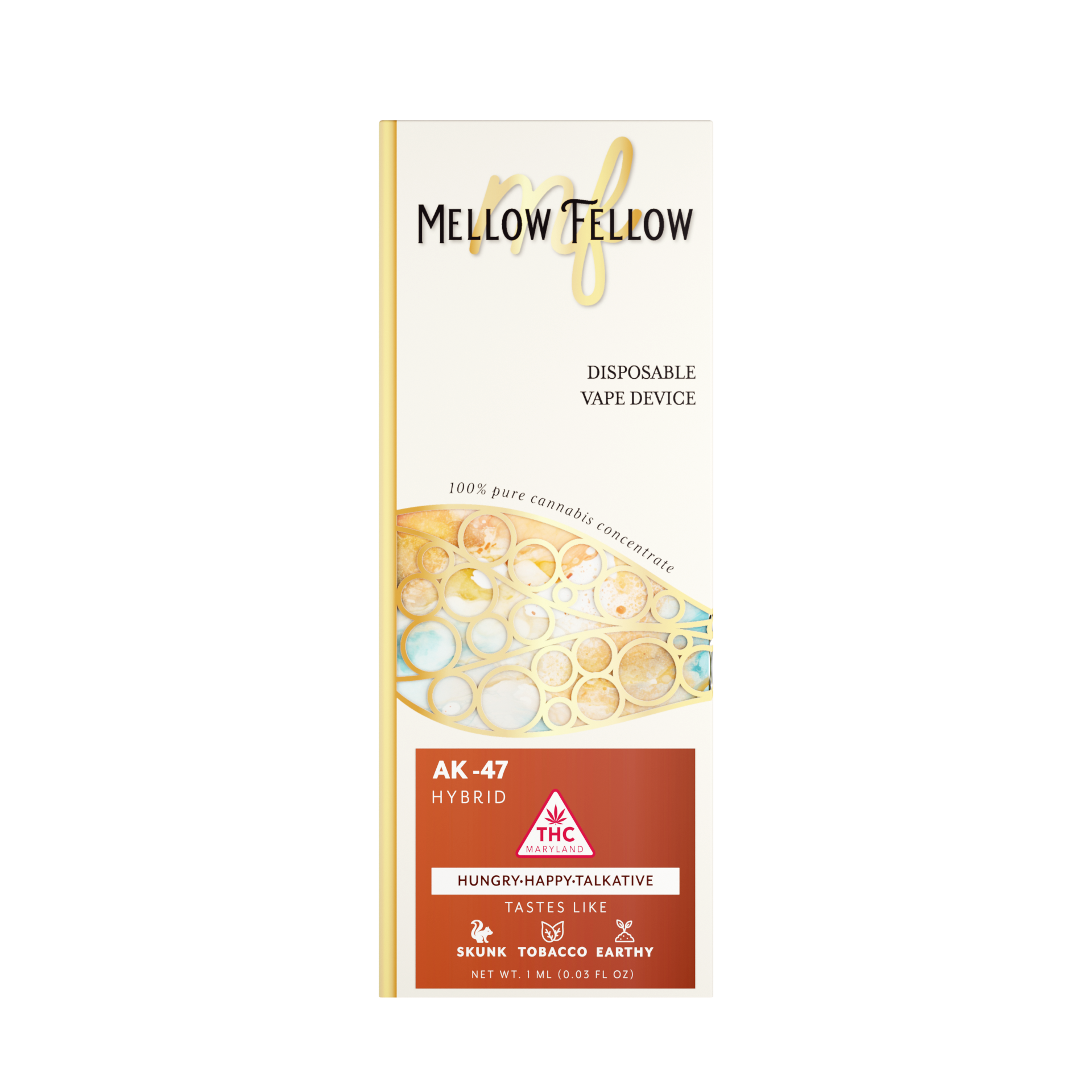 Mellow Fellow: Mellow Fellow 1g Disposable AK-47 (Hybrid)
