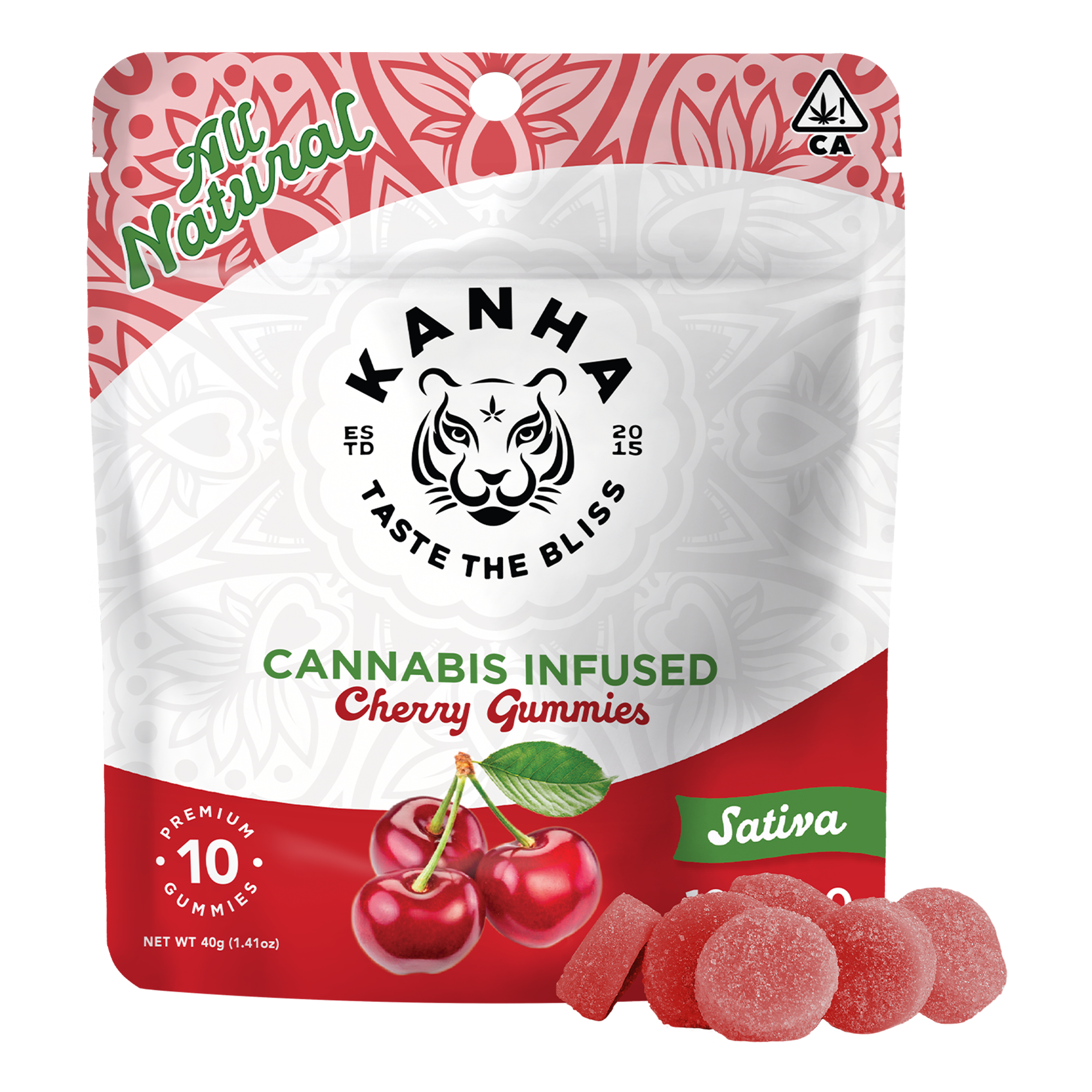 KANHA: Cherry (S) - 10mg THC x 10 Gummies