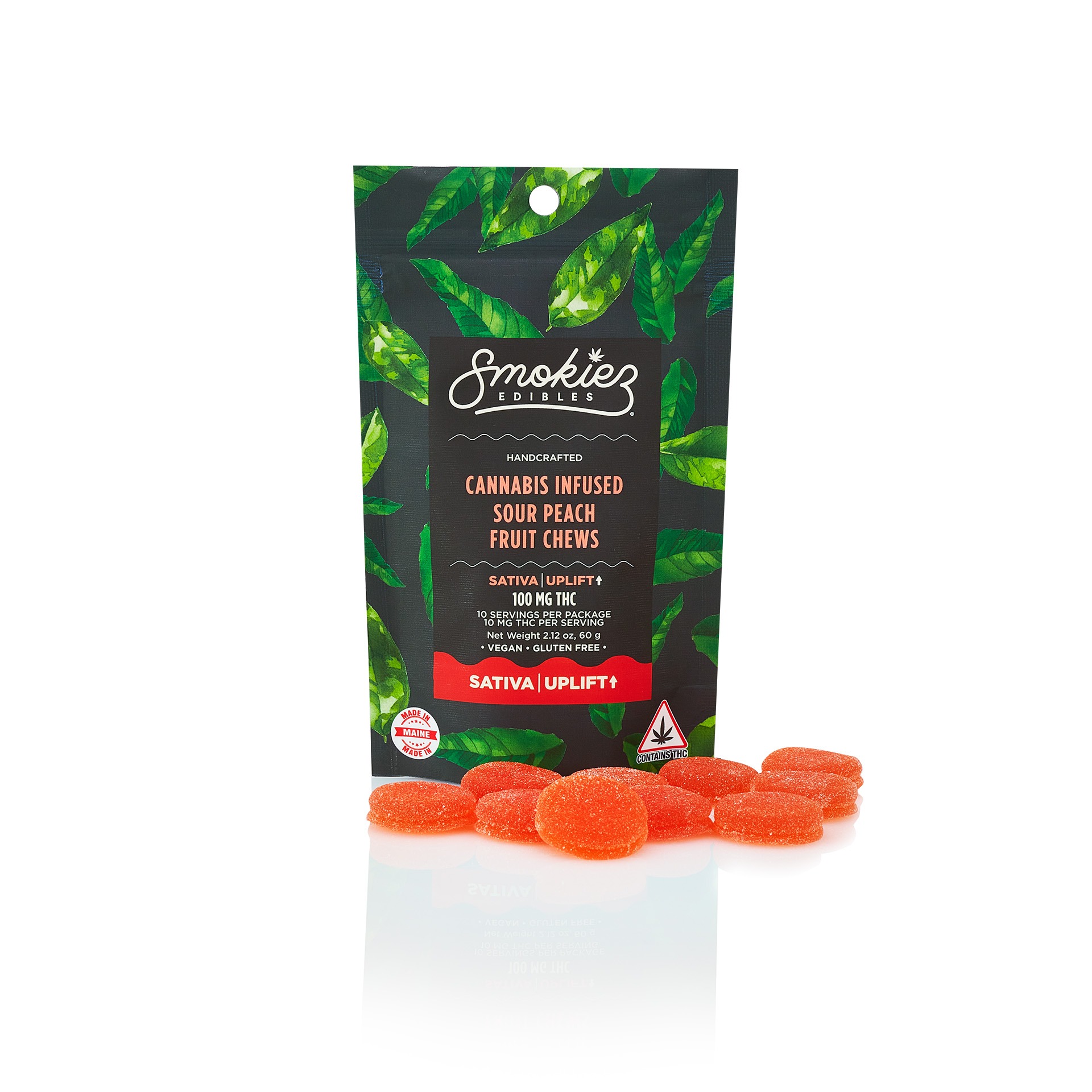 10pk - Sour Peach Sativa Gummiez